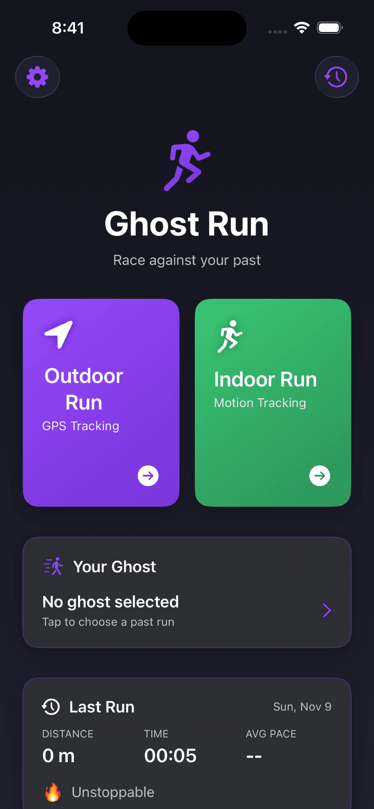 Ghost Run Club App